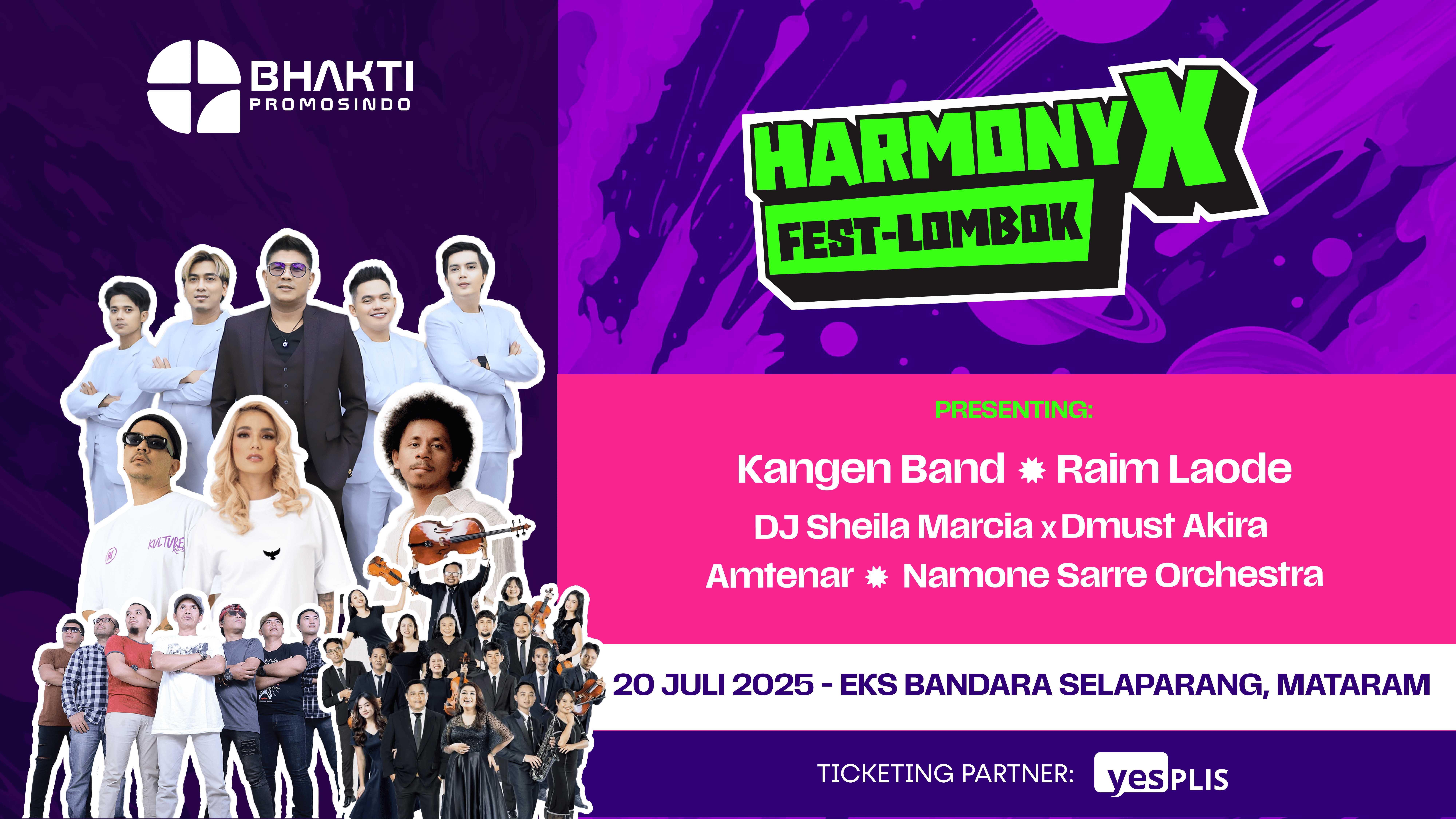 Harmony X Fest Lombok Banner